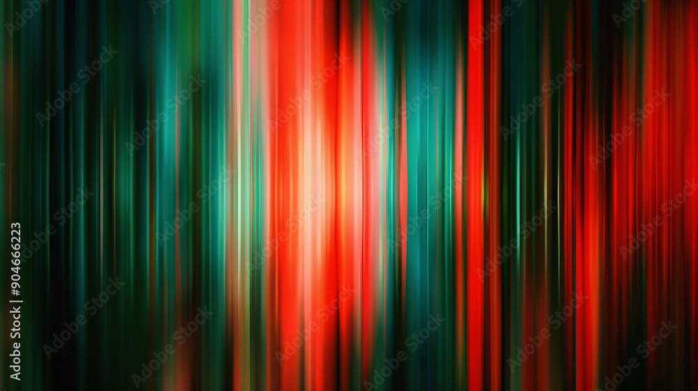 Abstract Blurred Vertical Stripes in Red and Green Hues Abstract Blurred Vertical Stripes in Red and Green Hues