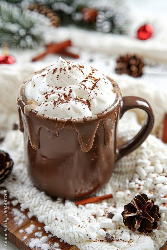 Hot cocoa mug on a white background. --ar 2:3 --v 6 Job ID: fca353c9-5ca6-449f-9271-eb4c98c1ab09 Hot cocoa mug on a white background. --ar 2:3 --v 6 Job ID: fca353c9-5ca6-449f-9271-eb4c98c1ab09