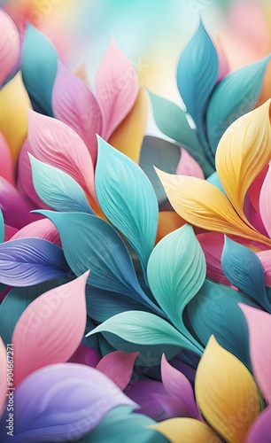 Wallpaper Mural background with flowers Torontodigital.ca