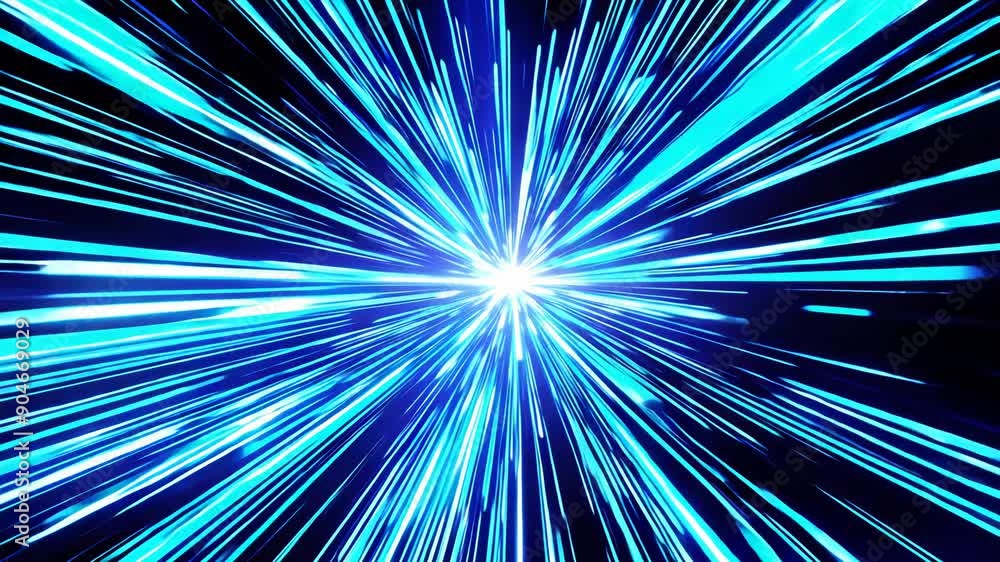 Abstract Blue Light Explosion Abstract Blue Light Explosion