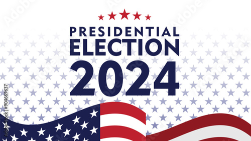 USA 2024 Presidential Elections Event Banner, background, card, poster design. Vote day 5 Nov 