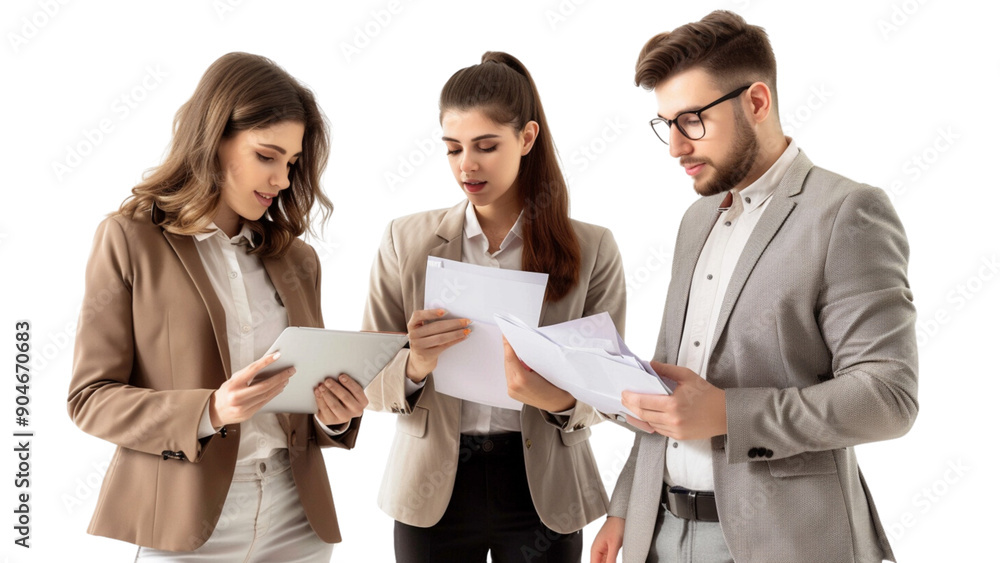 Business_colleagues_discussing_a_project_holding_documents_on_their_hands Business_colleagues_discussing_a_project_holding_documents_on_their_hands