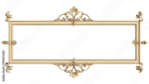Minimalist_Rectangle_vintage_gold_frame_for_web_presentation