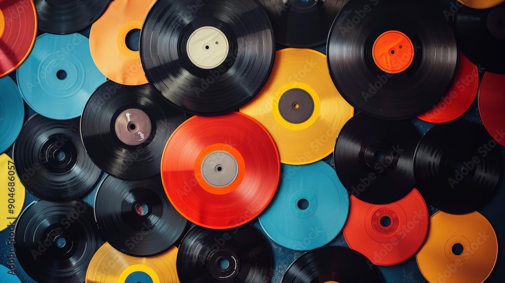 custom made wallpaper toronto digitalVintage Vinyl Records