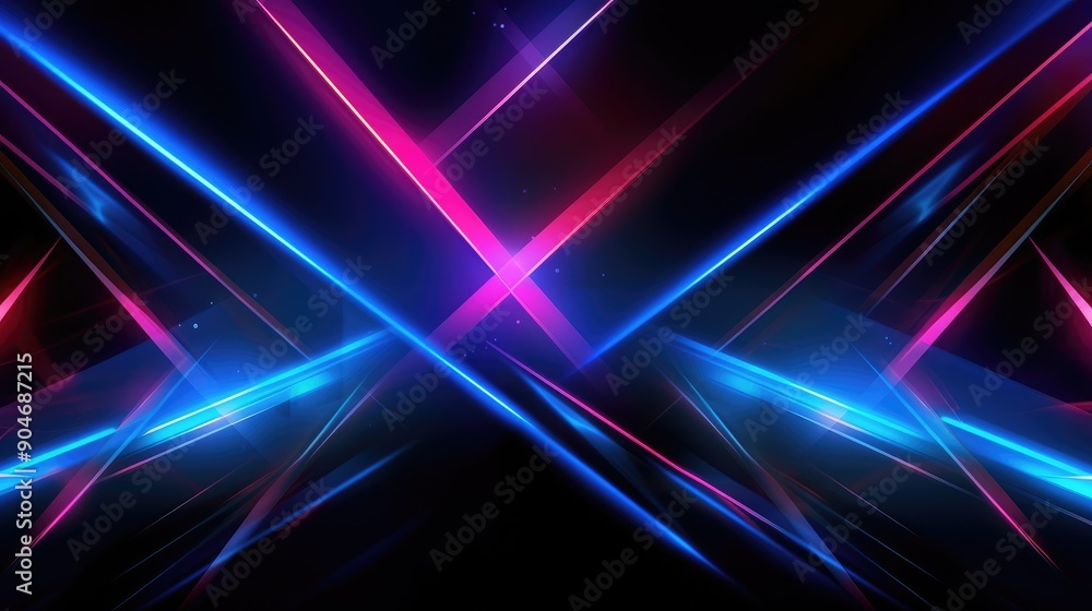 Vibrant Neon Light Abstract Art Vibrant Neon Light Abstract Art
