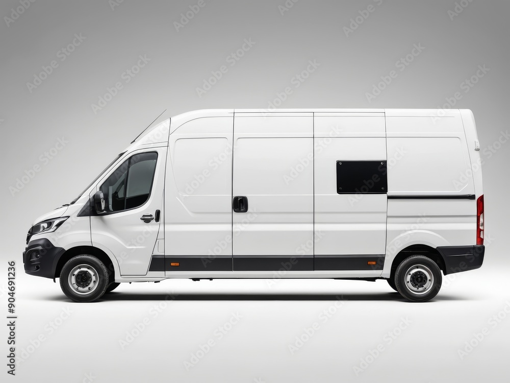 Delivery van. delivery service car isolated on white background. Delivery van. delivery service car isolated on white background.