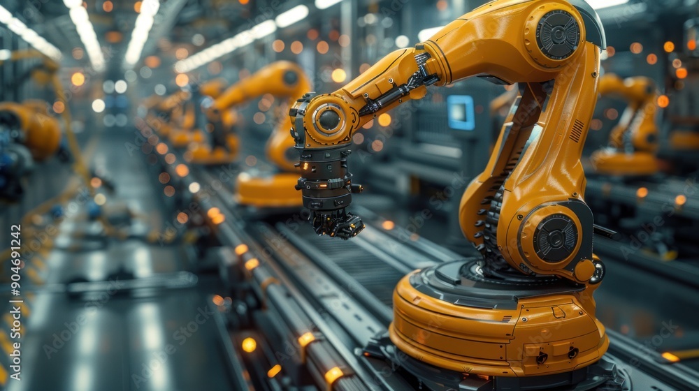 Robotic Arm on an Assembly Line Robotic Arm on an Assembly Line