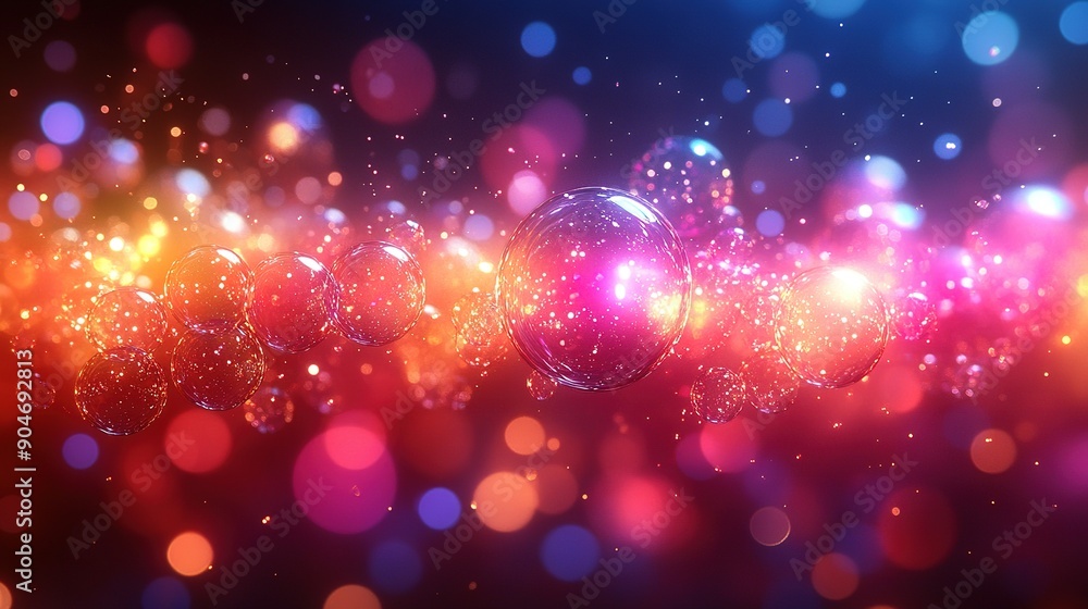 Neon Soap Bubbles: A Vertical Rainbow of Shades and Light for Creative Designs Neon Soap Bubbles: A Vertical Rainbow of Shades and Light for Creative Designs