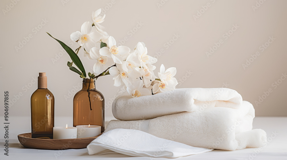 Serene Spa Day Essentials with Orchid Accents Serene Spa Day Essentials with Orchid Accents