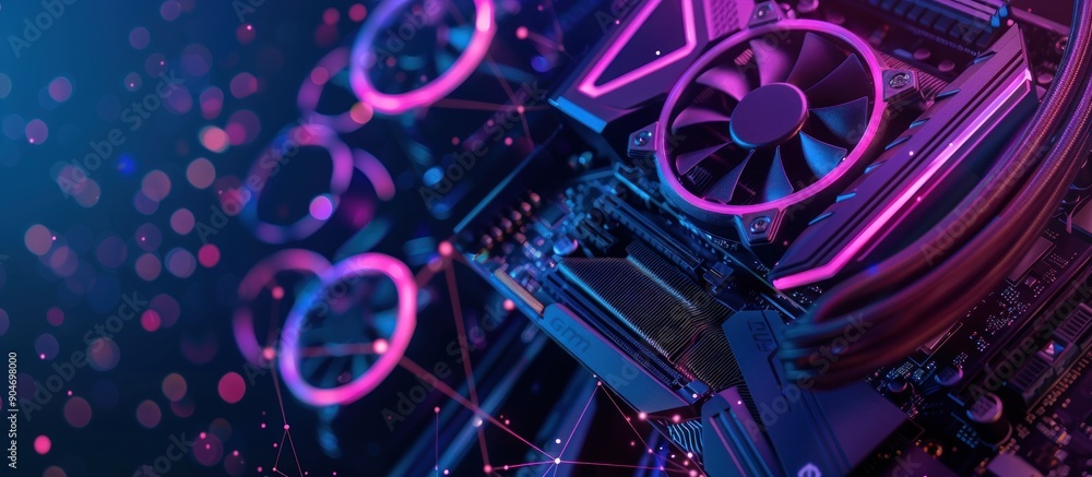 Computer Motherboard with RGB Lighting Computer Motherboard with RGB Lighting
