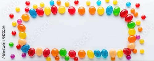  colorful candy candi on white, including jelly, photo