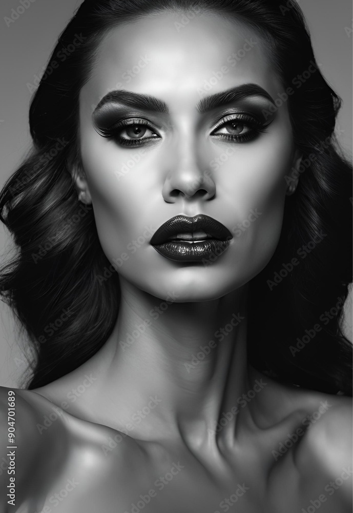 Naklejka premium Strong and Bold Empowering Portrait