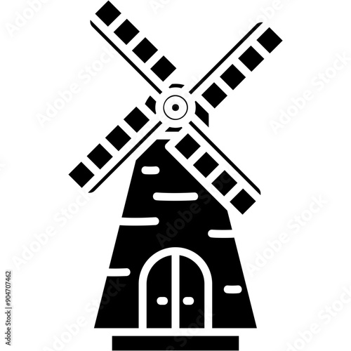 Countryside Windmill Icon