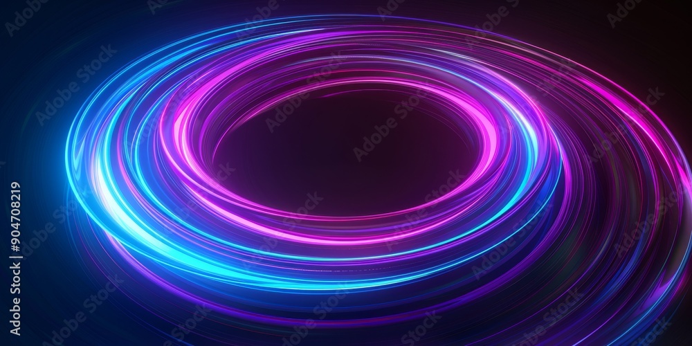 Abstract background with colorful neon light swirls, ideal for club and nightlife themes Abstract background with colorful neon light swirls, ideal for club and nightlife themes