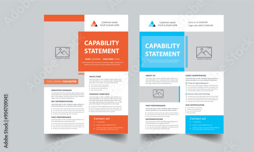 Capability Statement Template Design.