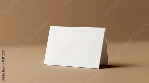 3d rendering of blank white business card or card visit mock up template for your design.