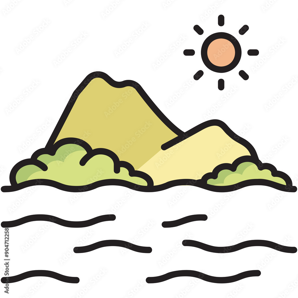 Tranquil Island Icon Tranquil Island Icon