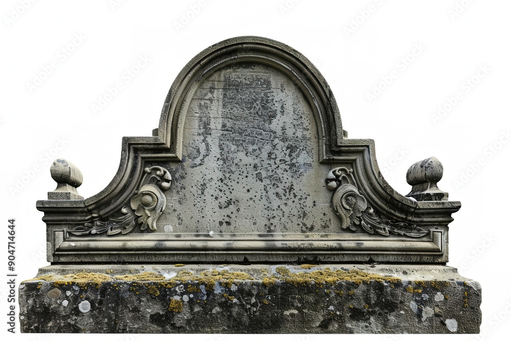 Obraz premium Tombstone isolated on a white background