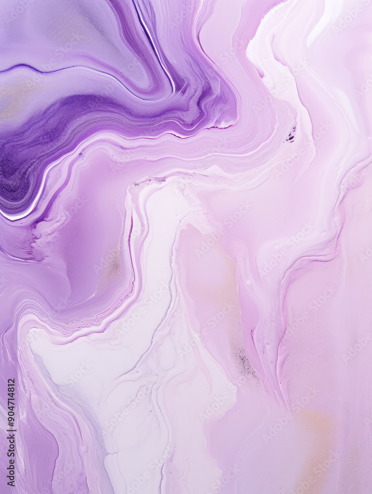 Fototapeta premium Elegant Purple Marble Texture with Fluid Patterns