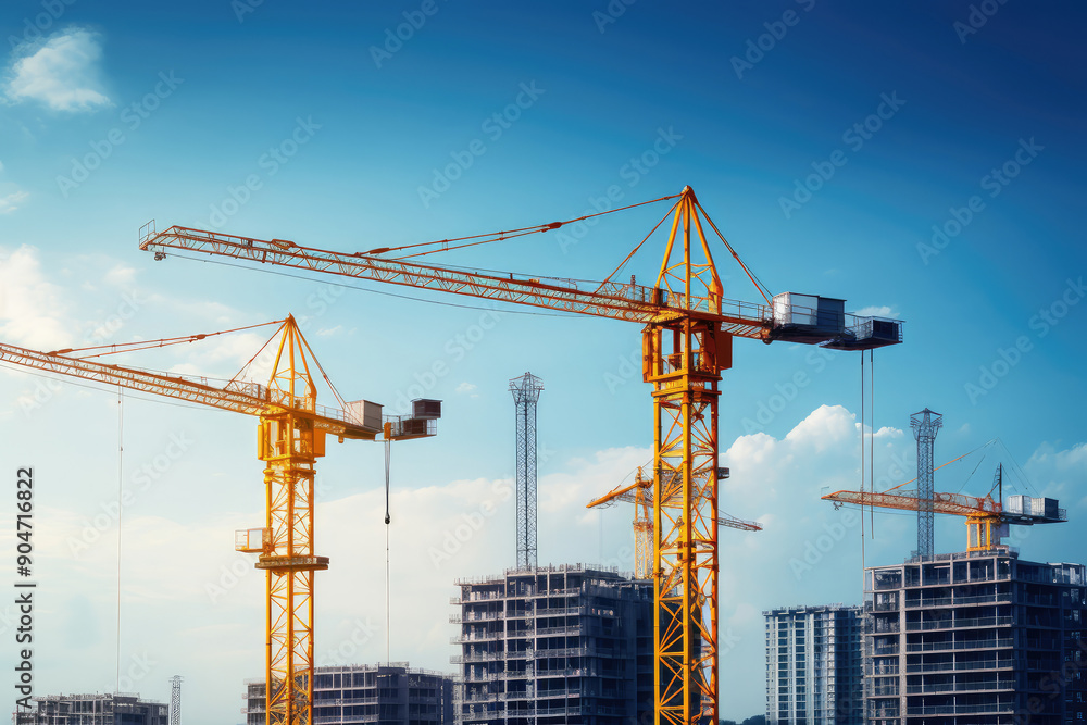 Urban Expansion: Tower Cranes and Emerging Skyline Urban Expansion: Tower Cranes and Emerging Skyline