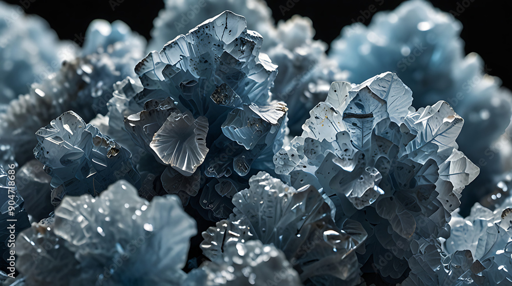 celestite crystals with their sky blue color and delicate, translucent quality, emphasizing their ethereal and light-filled appearance. celestite crystals with their sky blue color and delicate, translucent quality, emphasizing their ethereal and light-filled appearance.