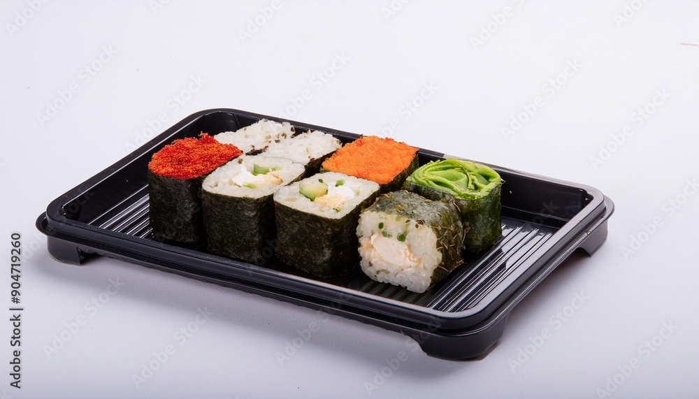 sushi with white background. isolated. sushi with white background. isolated.