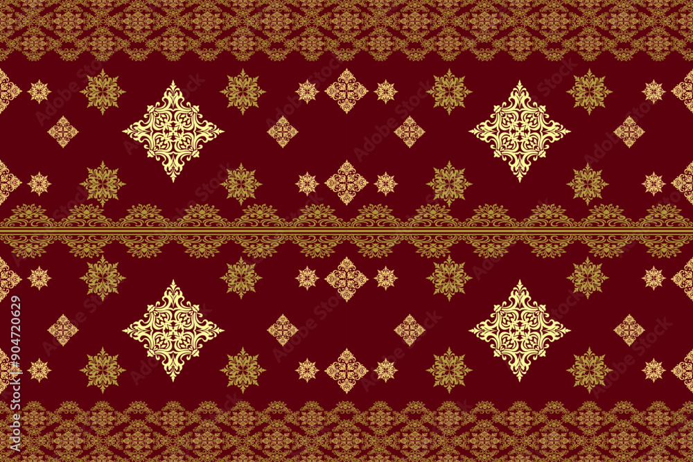 Damask Seamless Pattern Vector Illustration for Elegant Textile Damask Seamless Pattern Vector Illustration for Elegant Textile