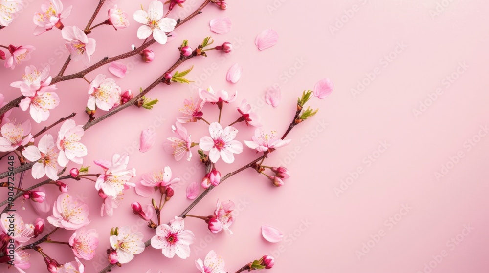 Obraz premium Pink Cherry Blossom Spring Flowers