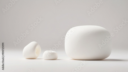 marshmallow isolated on white background