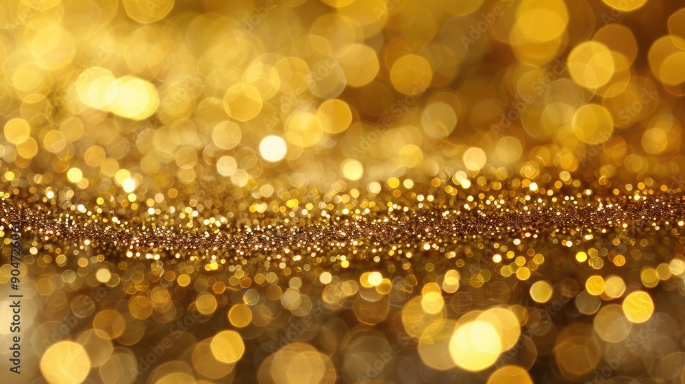 Golden Glitter Bokeh Background for Festive Occasions Golden Glitter Bokeh Background for Festive Occasions