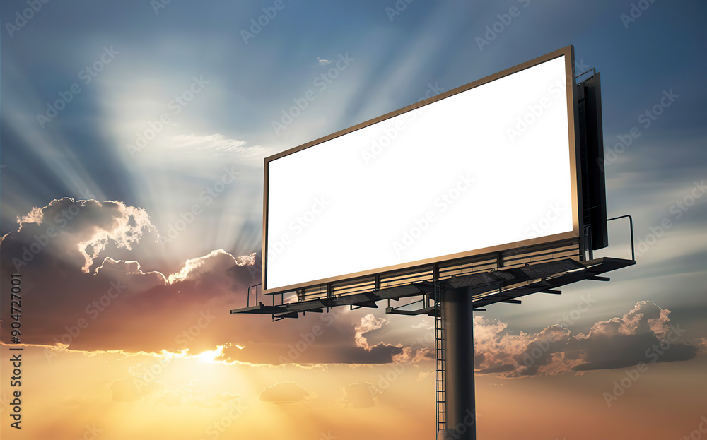 blank billboard under sunny sky Ai generated blank billboard under sunny sky Ai generated