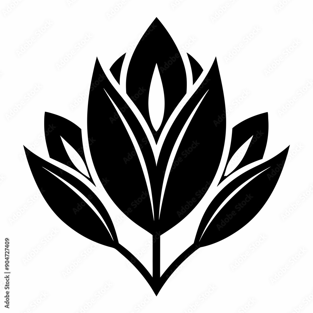 Minimalist Tulip Icon