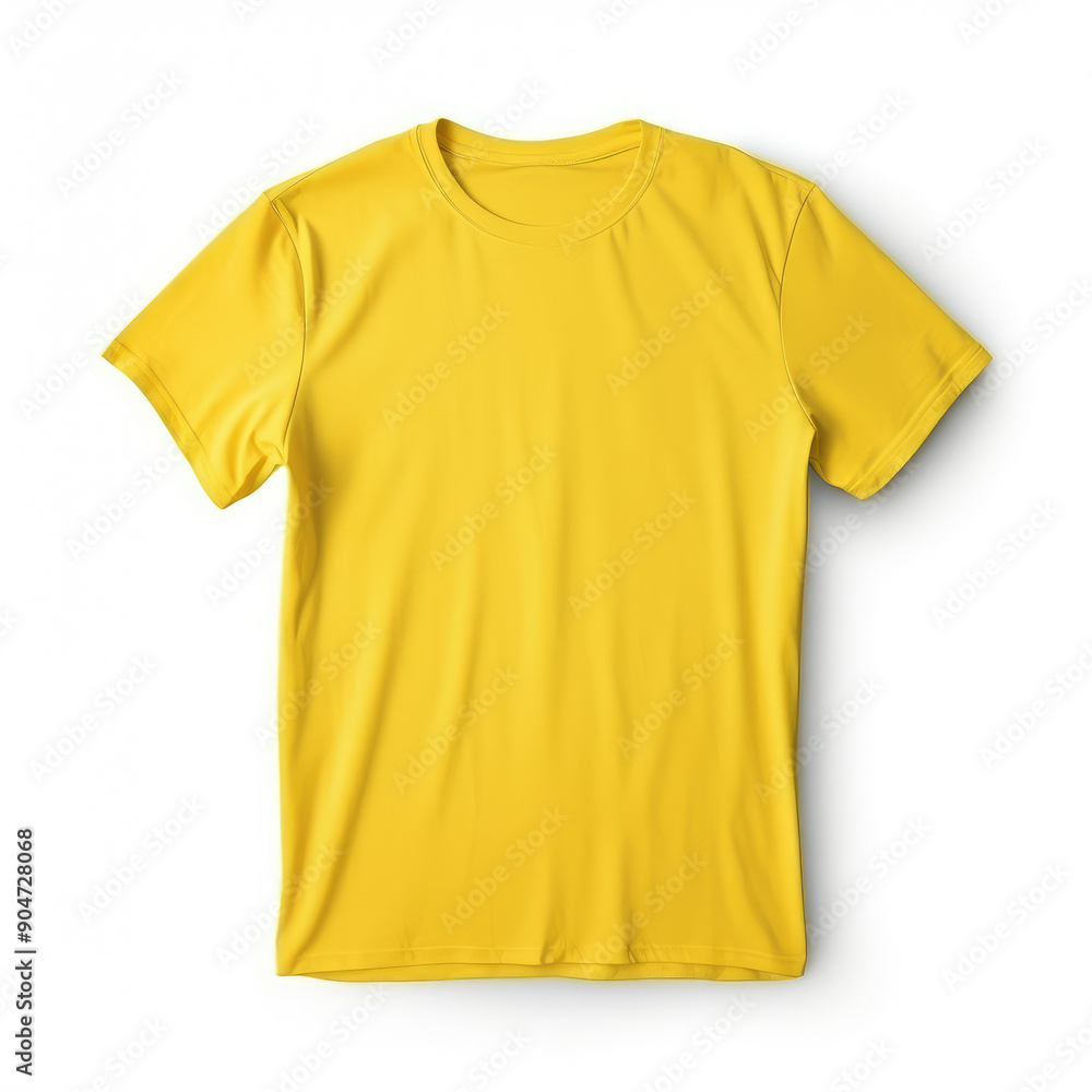 Premium Yellow Blank T-shirt Mockup for Design Premium Yellow Blank T-shirt Mockup for Design
