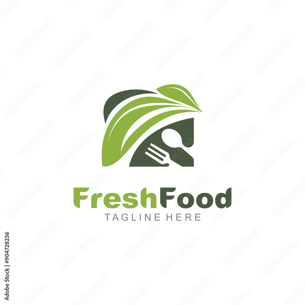 Fresh food logo healthy product badge or label food and drink market, vegan, nature organic premium quality design template Fresh food logo healthy product badge or label food and drink market, vegan, nature organic premium quality design template