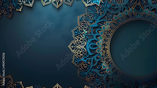 Islamic Luxury Mandela background,generative ai