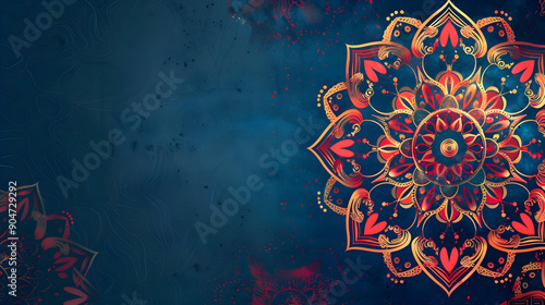 Islamic Luxury Mandela background,generative ai