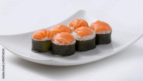 sushi with white background. isolated.