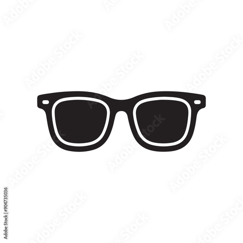 black sunglass icon, sunglass vector , sunglass silhouette design, eyeglass vector icon