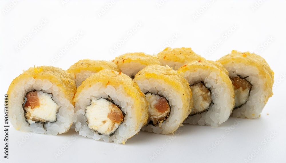 sushi with white background. isolated. sushi with white background. isolated.