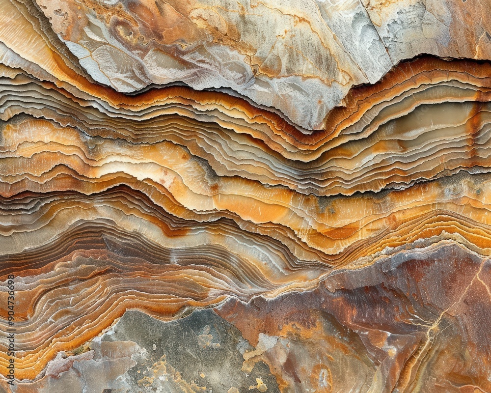Beautifully layered stone showcasing rich textures and vibrant colors, perfect for nature-themed projects and designs. Beautifully layered stone showcasing rich textures and vibrant colors, perfect for nature-themed projects and designs.