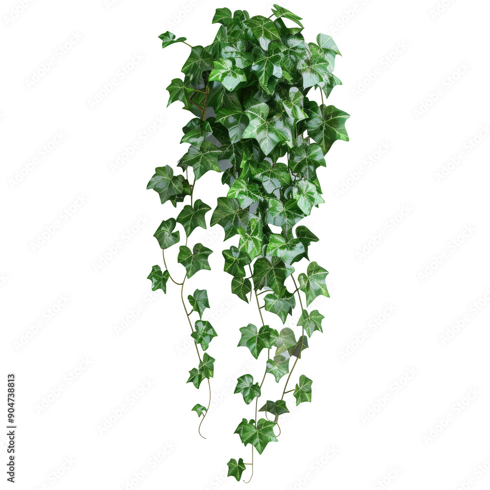 Green ivy leaves plant climbing and hanging in a tropical style on a transparent background. Clipping path included. Green ivy leaves plant climbing and hanging in a tropical style on a transparent background. Clipping path included.