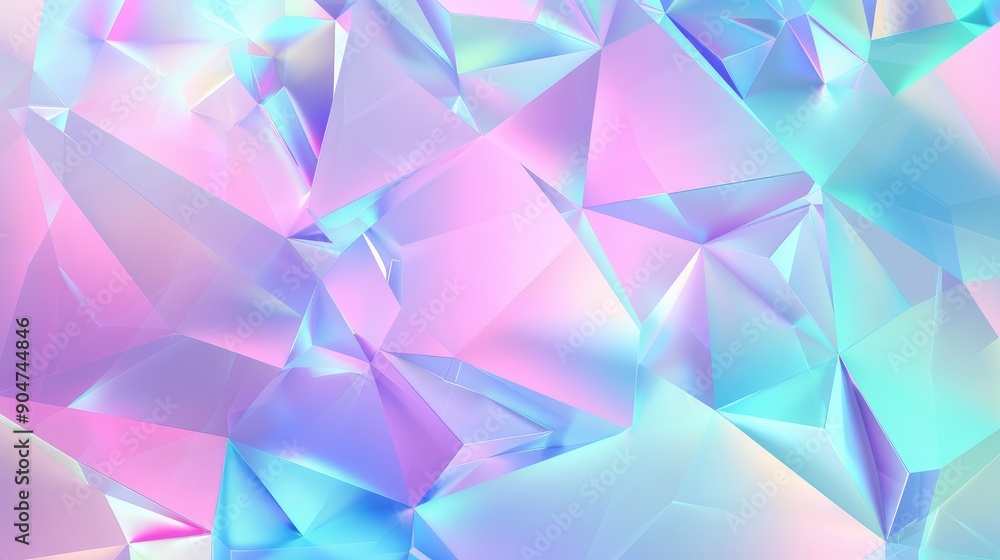 Colorful Holographic Polygonal Texture Design Colorful Holographic Polygonal Texture Design