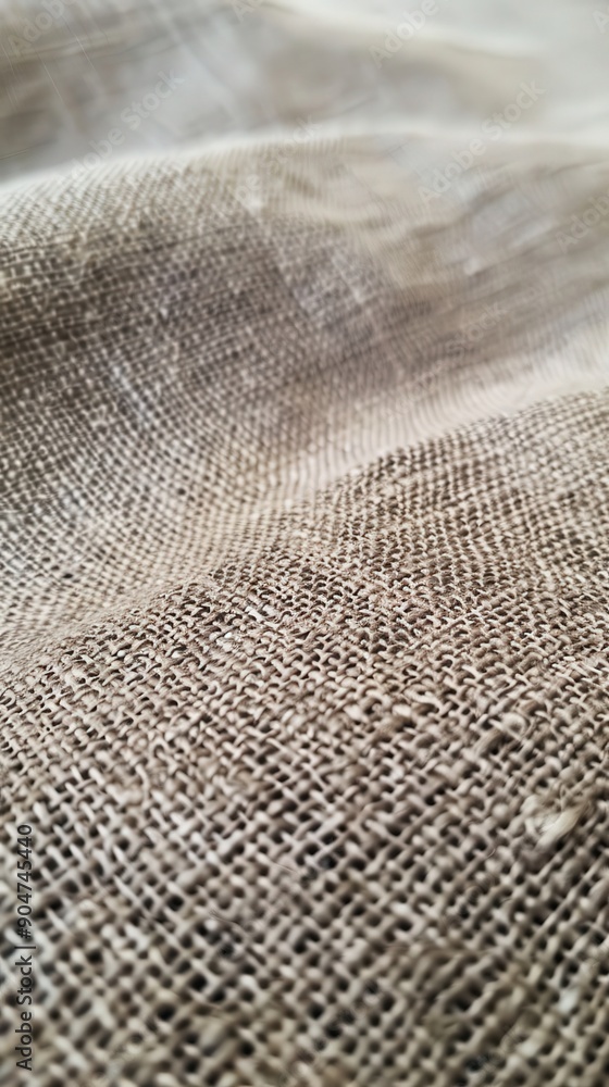 Close-up of natural fabric revealing textured patterns and earthy tones, perfect for eco-friendly design and textile projects. Close-up of natural fabric revealing textured patterns and earthy tones, perfect for eco-friendly design and textile projects.