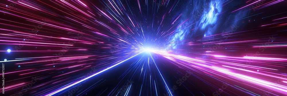 Hyperspace Travel Effect in Vibrant Colors Hyperspace Travel Effect in Vibrant Colors