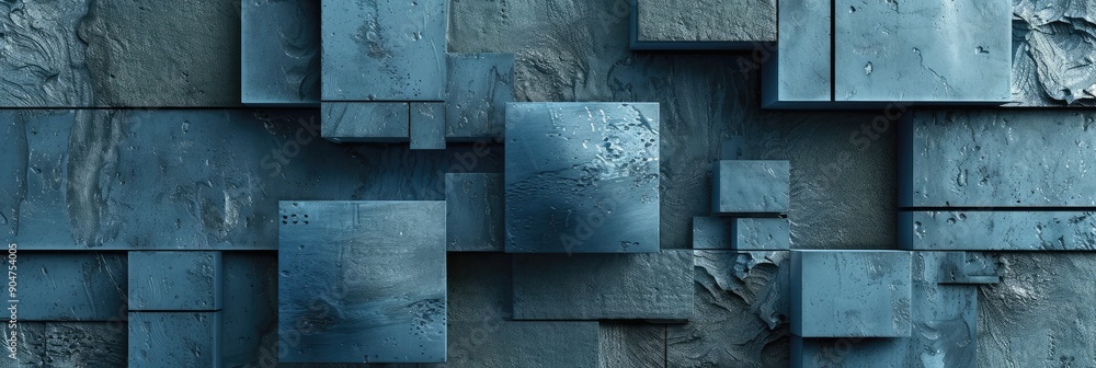 Abstract Blue Geometric Shapes Background Abstract Blue Geometric Shapes Background