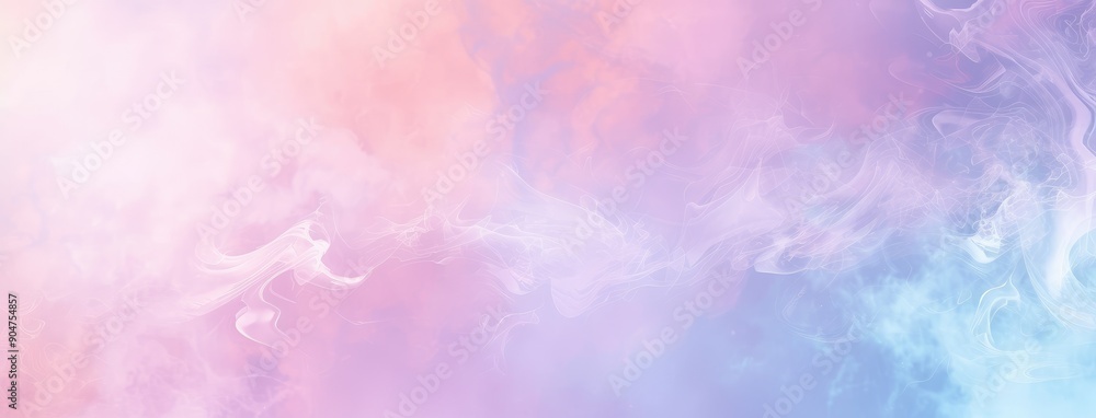 Abstract Colorful Smoke Swirls on Pastel Gradient Abstract Colorful Smoke Swirls on Pastel Gradient