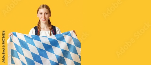 Young woman with Bavarian f...