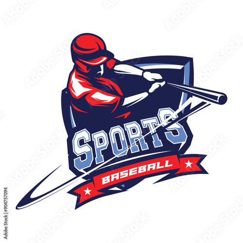 Baseball Logo Design. Sports Baseball Logo Design Vector
