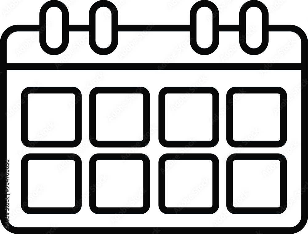 simple calendar outline icon design simple calendar outline icon design