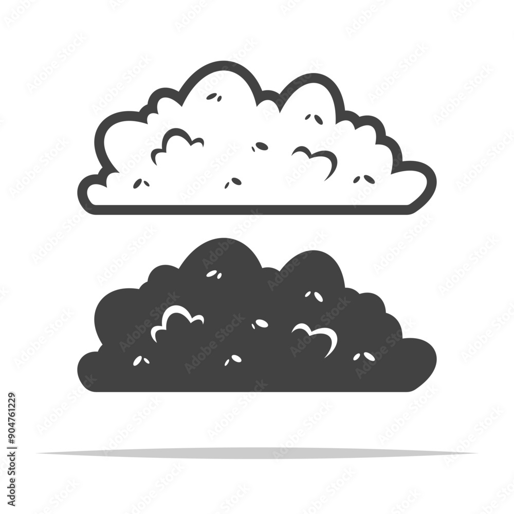 Bushes shrub icon transparent vector isolated Bushes shrub icon transparent vector isolated